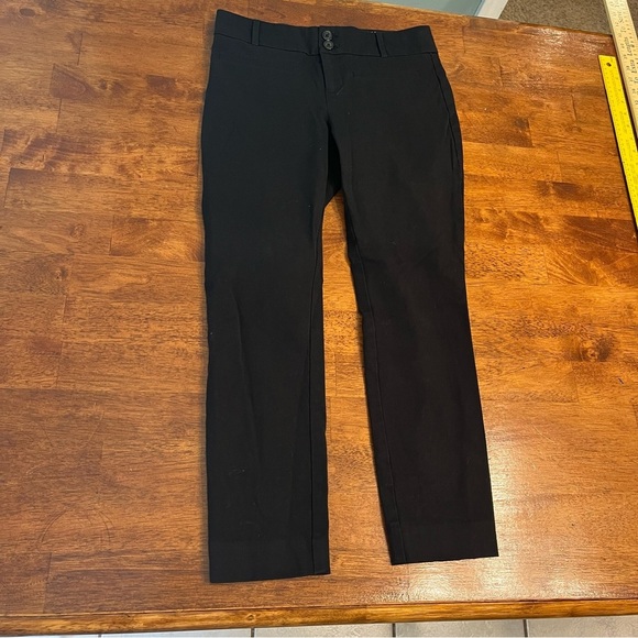 Anthropologie The Essential Slim black trouser pants size 0 - Picture 1 of 6